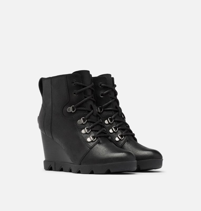 Sorel Dam Wedges Svarta - Joan Uptown™ Lace Bootie - SOZ-897610